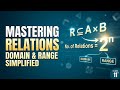 Class 11 Maths | Relations and Functions-2 |How to Represent Relations? Domain, Range & Codomain