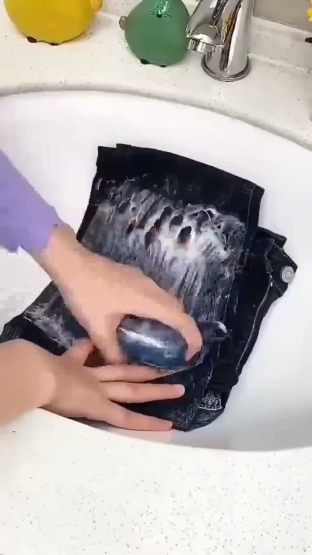 Multifunctional liquid dispenser brush.
