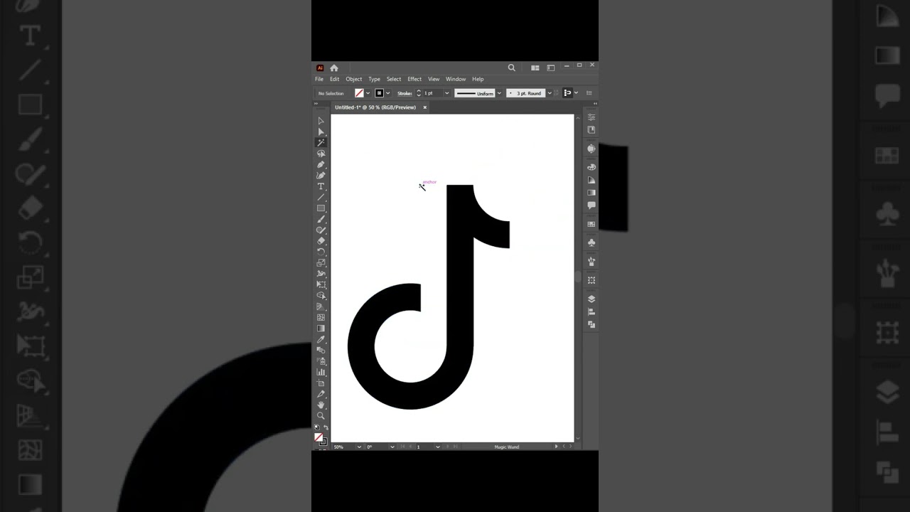 Modern Tiktok logo design | Adobe illustrator tutorial 