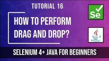How to Perform Drag and Drop in Selenium WebDriver #draganddrop #actionsclass