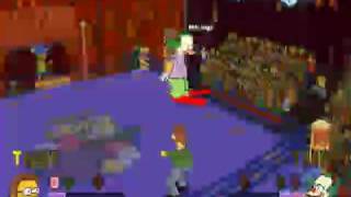 Simpsons Wrestling, Psx, Champion Circuit. Fight 2 - Flanders Vs Krusty The Clown
