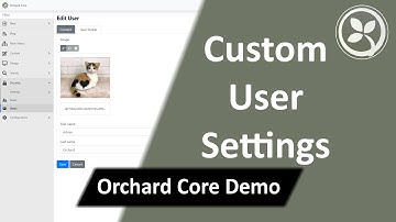 Custom User Settings - Orchard Core Demo