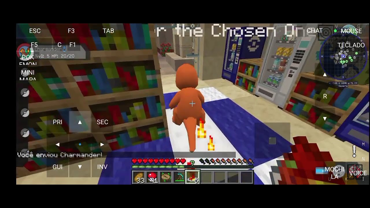 Nova série: Pixelmon reborn #1: já fiquei com muita sorte