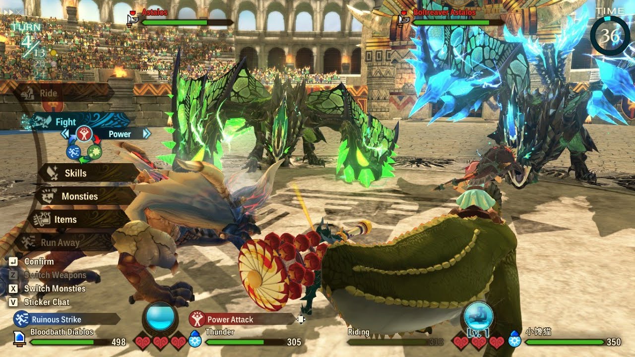 Monster Hunter Stories 2 - Gameplay 199 - Astalos Arena Coop | Astalos - Boltreaver Astalos Coop