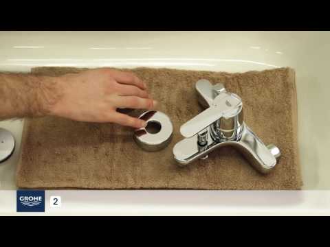 GROHE Установка однорычажного смесителя для ванны