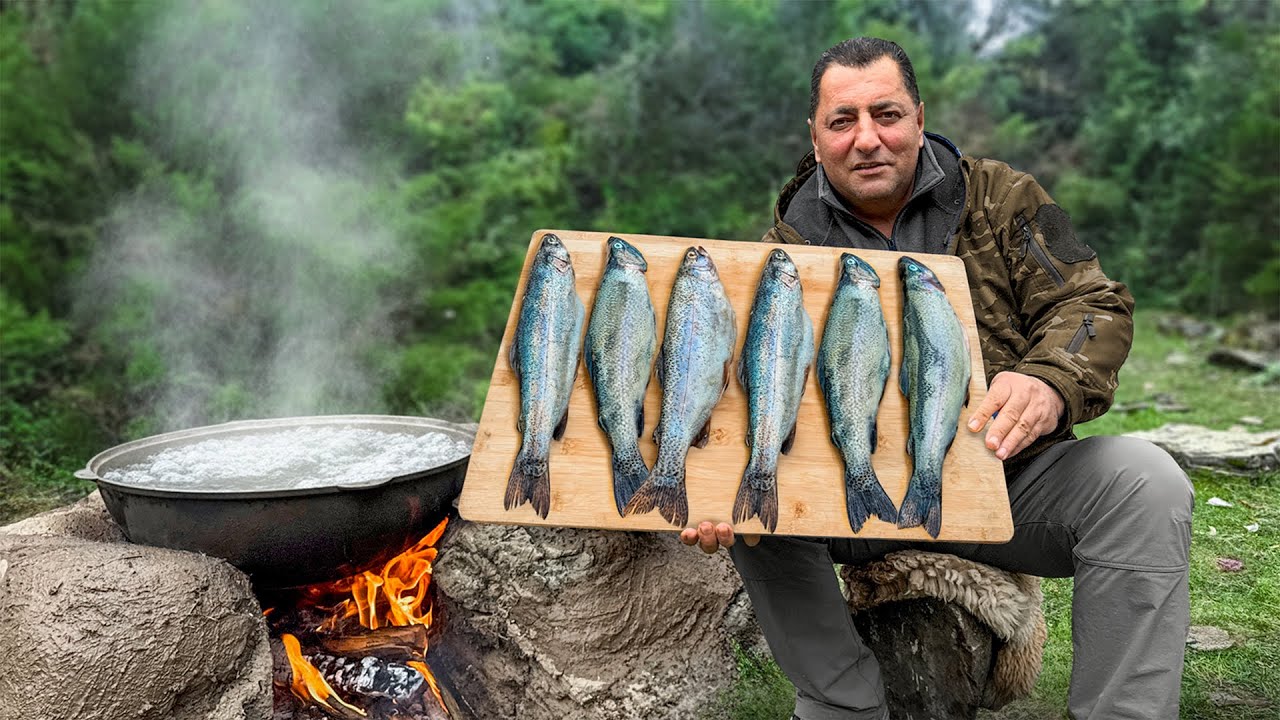Doğada Rekor Sayıda Balık Avladım ve Fırında Pişirdim!
