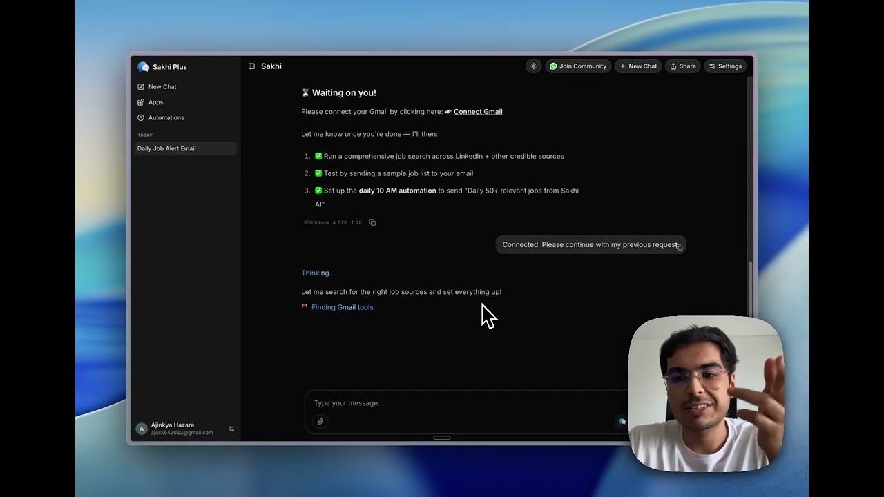 Sakhi AI Demo: Daily Automation of 50+ Job Opening