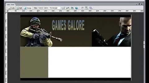 How To Build Website Dreamweaver Tutorials   Tables & Images Lesson (4)