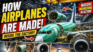 How Airplanes Are Made ✈️ | Inside Aircraft Factory Process 😱 #airplane #factory #howitsmade 