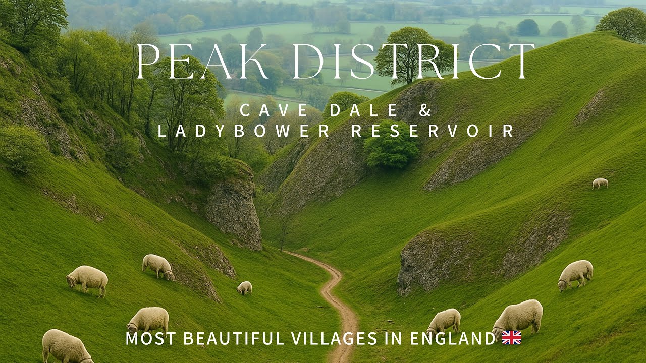 Walking Through England’s Prettiest Villages | Ladybower Reservoir & Cave Dale Hike 🇬🇧 