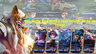 Ketika Para Ukhti Mabar Mobile Legends Dengan Meta 5 Tank.. Party-An Ramah Part 3