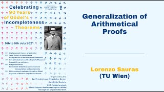 Lorenzo Sauras-Altuzarra - Generalization of Arithmetical Proofs (Gödel Conference)
This talk is part of the Celebrating 90 Years of Gödels Incompleteness Theorems conference, organized by the Carl-Friedrich-von-Weizsäcker Center, the Kurt Gödel Society and the ERC-funded project Gödel Enigma.
Divided into nine workshops, Sauras-Altuzarras talk was part of the Cut-elimination and Herbrands Theorem section. In this talk, Sauras-Altuzarra explains how to apply Baaz’s generalization method to proofs of universal sentences from elementary number theory. This procedure has resulted to have a considerable potential in revealing arithmetical patterns, that got reflected in theorems (for example, sufficient conditions for a value to be a divisor of an arbitrary Fermat number) and conjectures (mainly about integer sequences).
To learn more about the conference and speakers, click here:
https://bit.ly/3iuV5FI Lorenzo Sauras-Altuzarra - Generalization of Arithmetical Proofs (Gödel Conference)