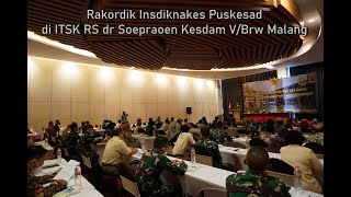 Rakordik Insdiknakes Puskesad TNI AD di ITSK Soepraoen Malang