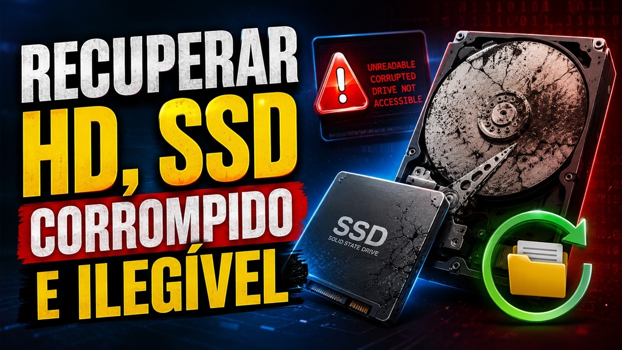 Como Recuperar Seu SSD, HD Externo Forma Fácil - SSD ou HD Corrompido ...