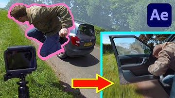 Tutorial: How I jumped out of a MOVING CAR in "one" take! (After Effects)