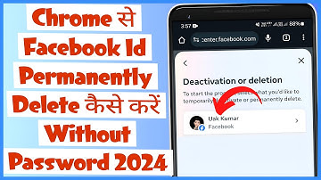 Chrome pe facebook account kaise delete kare | how to delete facebook account using Chrome 2024