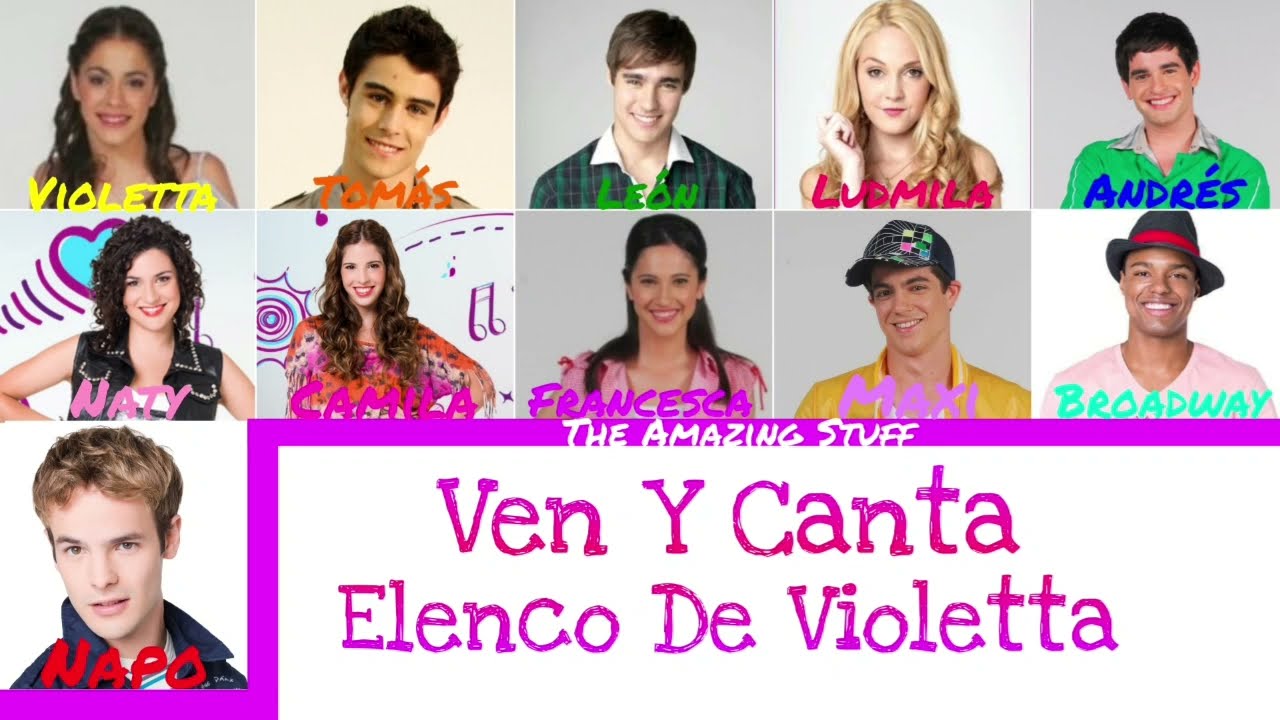 Ven y canta violetta color coded lyrics