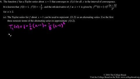 2016 AP Calculus BC Free Response 6c