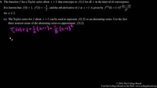2016 AP Calculus BC Free Response 6c