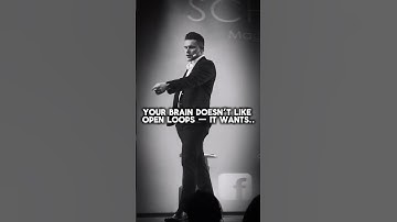 Closure.. This is the “Zeigarnik Effect”. We remember unfinished tasks better than finished ones.