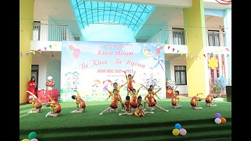 Phần thi Bé vui khỏe của trường MN Ngọc Mỹ B - Liên hoan Bé khỏe-Bé ngoan cụm số 2 năm học 2024-2025