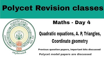 Polycet classes🔥|Polycet maths📝Polycet important bits|Maths quadratic equations, Triangles  polycet
