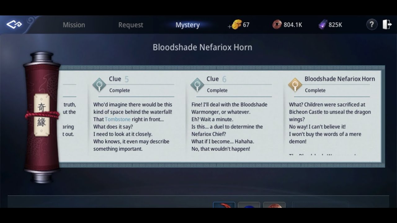 MIR4 - Bloodshade Nefariox Horn Complete Mystery!