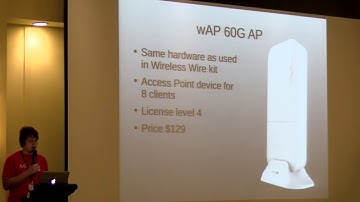 60GHz range improvements and multipoint capabilities by Pauls Jukonis (MikroTik, Latvia)