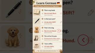 Learn German Naturally 🇩🇪✨ Easy Beginner Phrases