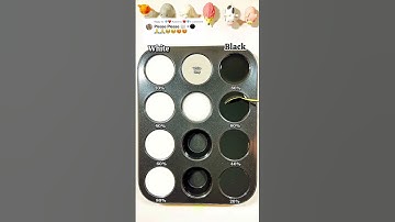 Create 2 colors ⚪️ + ⚫️ and their contrast creates amazing colors #colormix #asrm #satisfying#colors