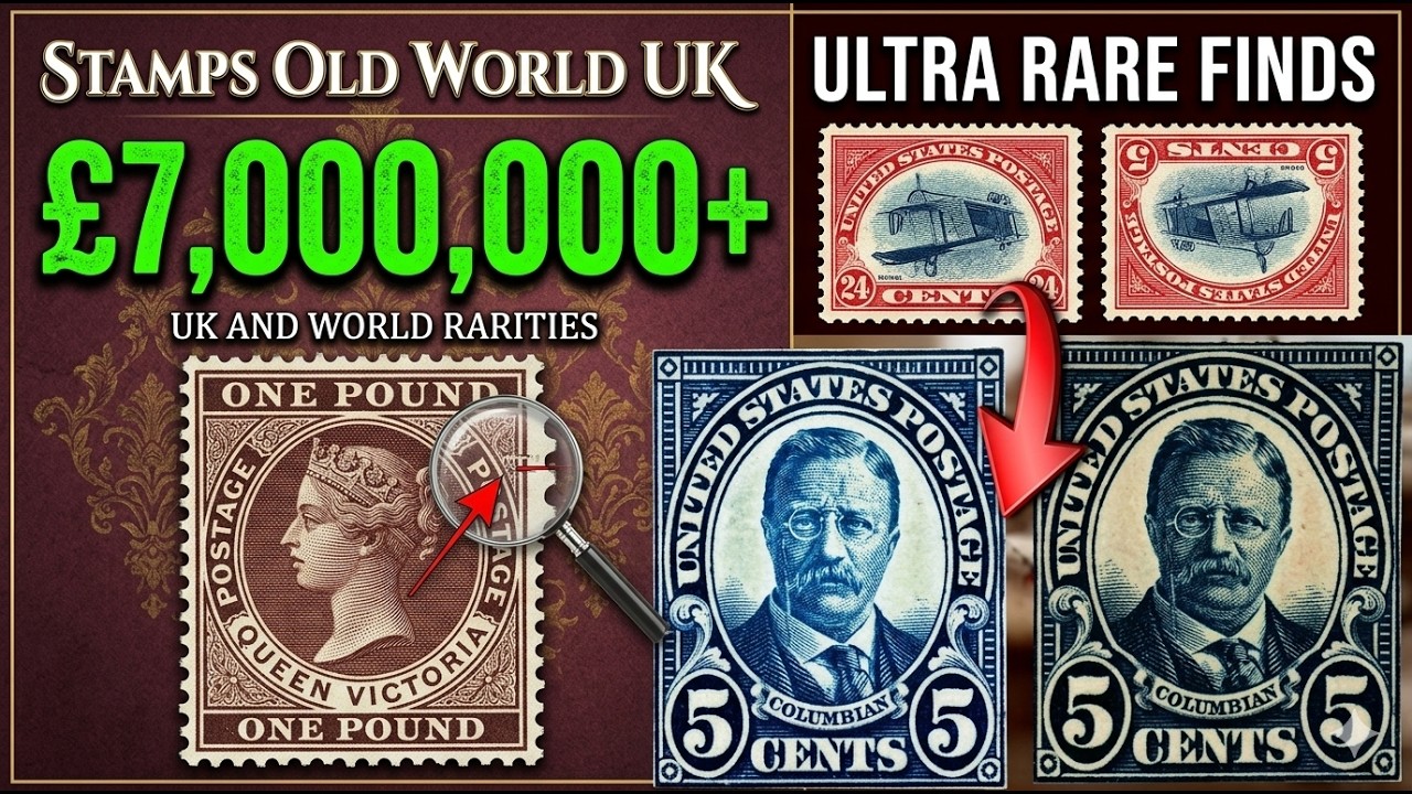 HIDDEN FORTUNE! These Rare Stamps are Worth $7,000,000+ - YouTube
