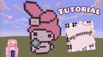 [Tutorial] My Melody Pixel Art [Minecraft 1.18] /Kurt Naps