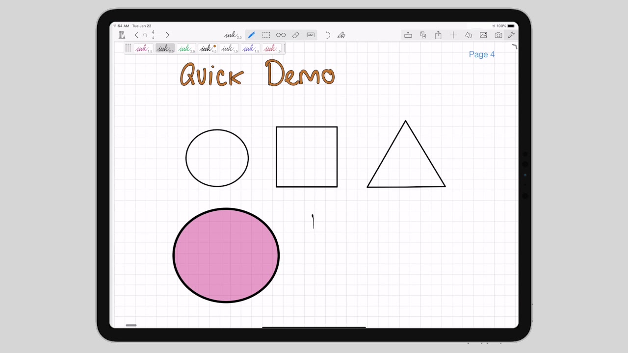 How To Fill Color A Shape And Move It Around The Page On Notes Plus How To Fill Color A Shape And Move It Around The Page On Notes Plus