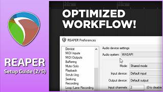 Make REAPER Faster | Essential Workflow Settings (2/4)