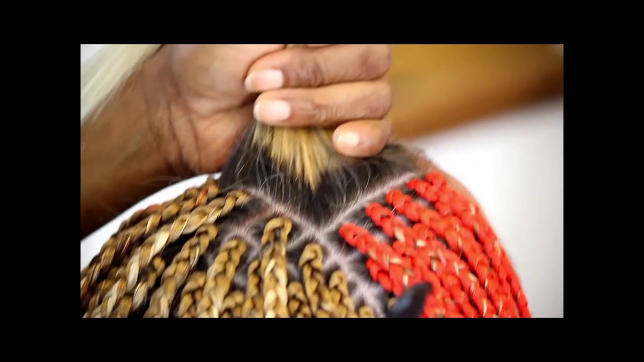 One Minute Tutorials Box Braids Caucasian Hair Type Youtube