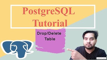 PostgreSQL Tutorial In Hindi |  Drop/Delete Table