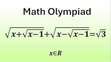 An Amazing Irrational Equation | Math Olympiad