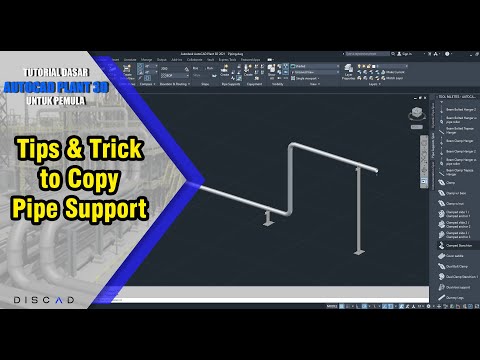 Autocad Plant 3D -  Copy Pipe Support