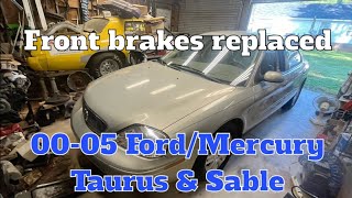 Taurus/Sable 00-05 front brakes installed