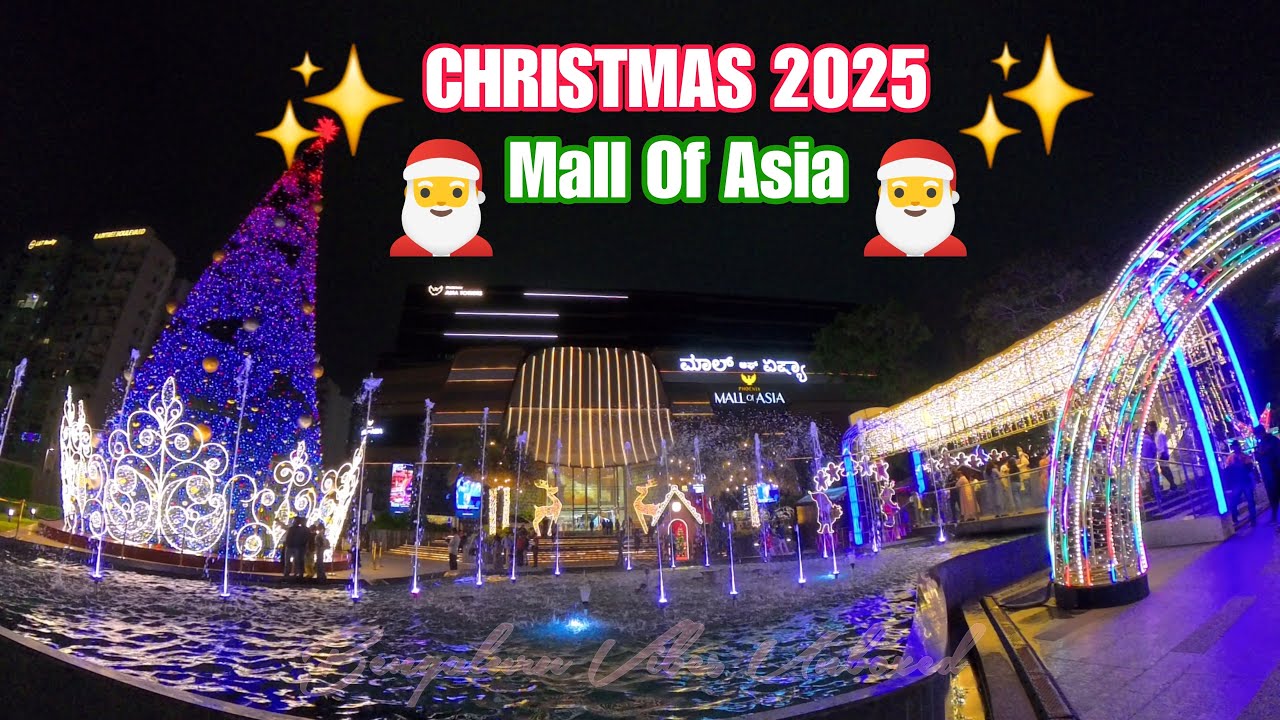 Christmas at Mall of Asia Bangalore 2025 | Complete Walkthrough of Holiday Decorations ✨🎄🎅