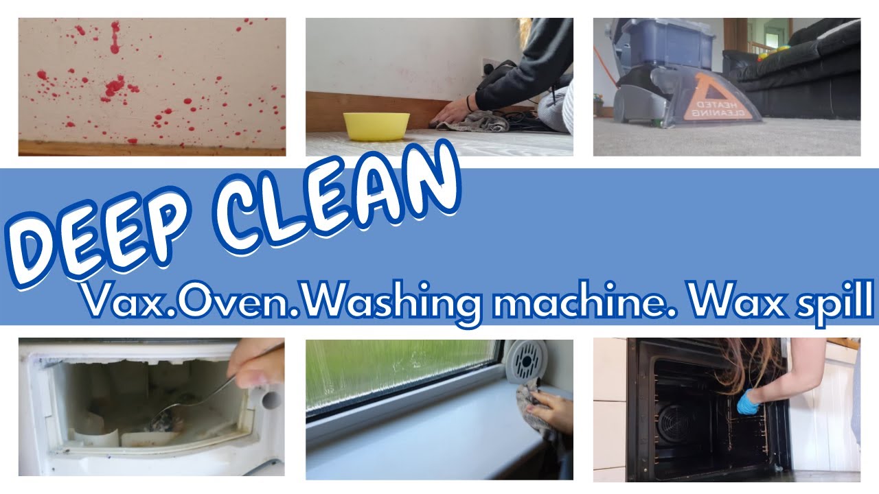 🧹🧽EXTREME DEEP CLEAN | OVEN CLEAN | WASHING MACHINE | SPILT WAX MELT | CARPET VAX | TIDY WITH ME 🧽🧹