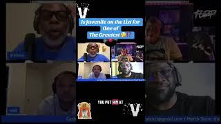 Is Juvenile On The List for One of The Greatest 🤔⁉️ #podcast #hiphop #juvenile #verzuz #lilwayne