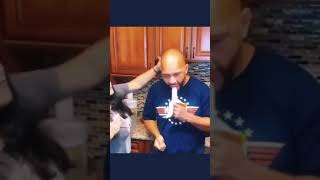 Wife Shoves Banana In Husbands Mouth