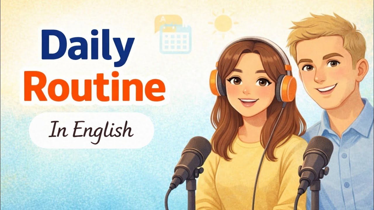 Daily Routine in English | Easy Conversation for Beginners - YouTube
