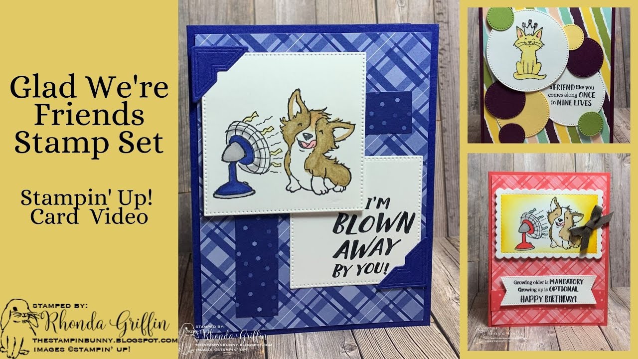 Glad We're Friends Stampin' Up! Card Video YouTube