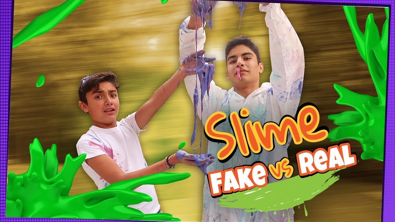 REAL VS FAKE SLIME ANDREW PONCH - YouTube