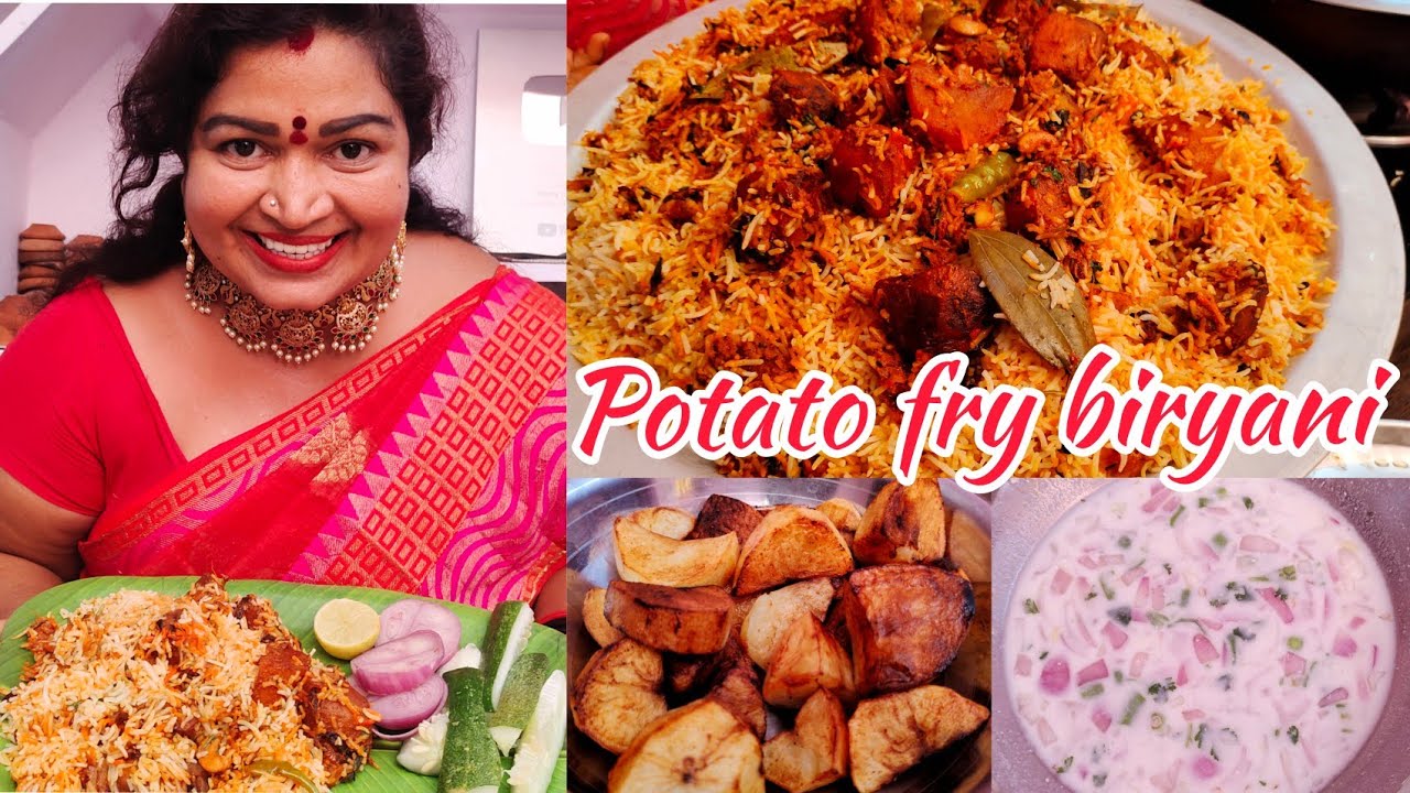 || POTATO FRY BIRIYANI || CHERRY SATHAKSHI ||