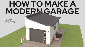 How To Model a Modern Garage - SketchUp on Macbook Air m3