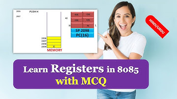 Microprocessor Registers|8085 Microprocessor MCQ|Learn Registers in 8085 with MCQ HINDI URDU