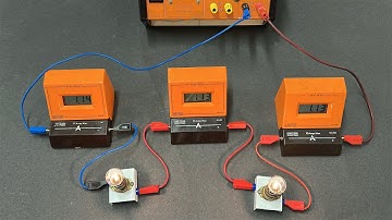 Demonstrating current rules with lots of ammeters in series and parallel circuits